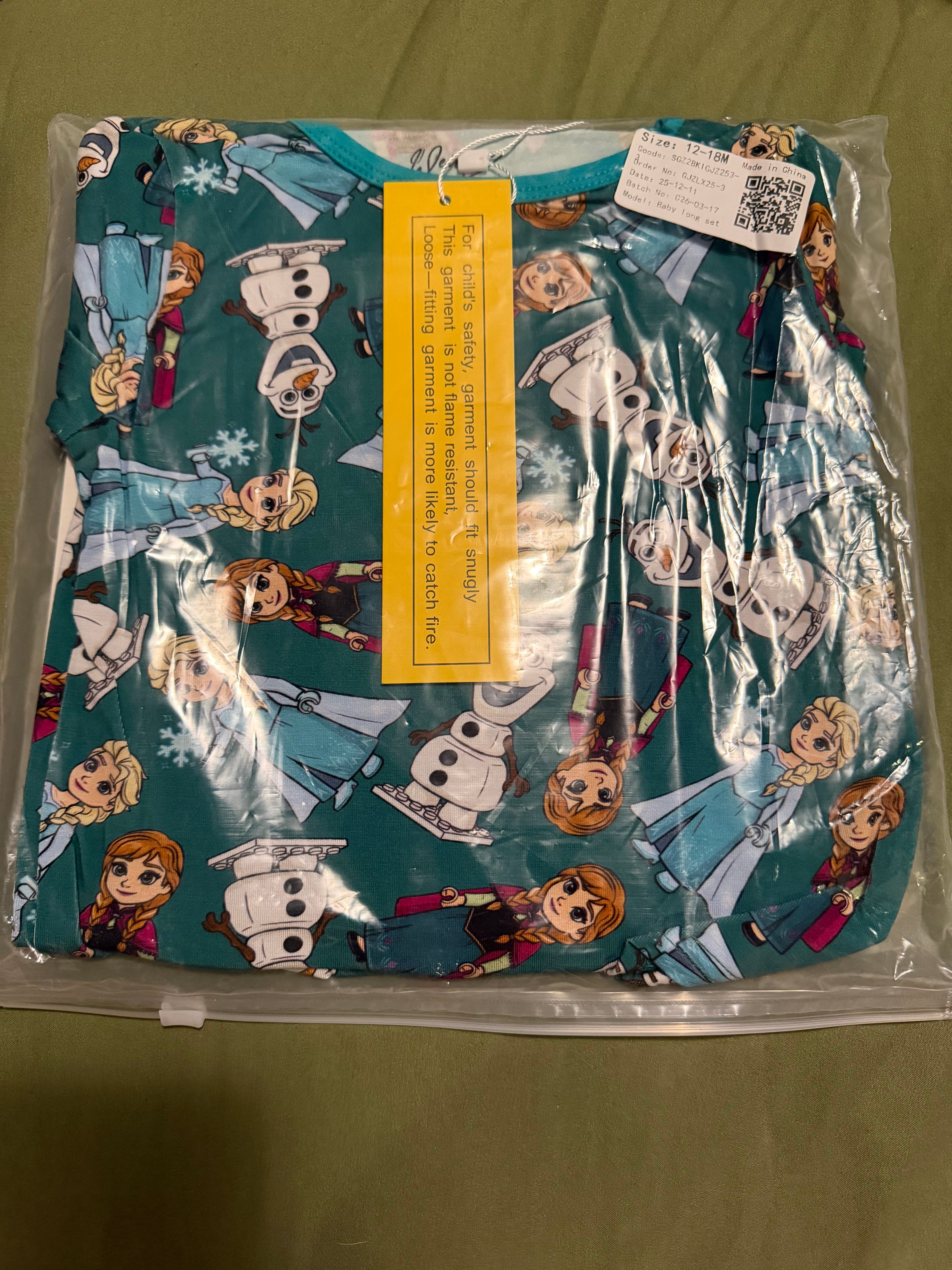 Frozen Short Sleeve & Pants