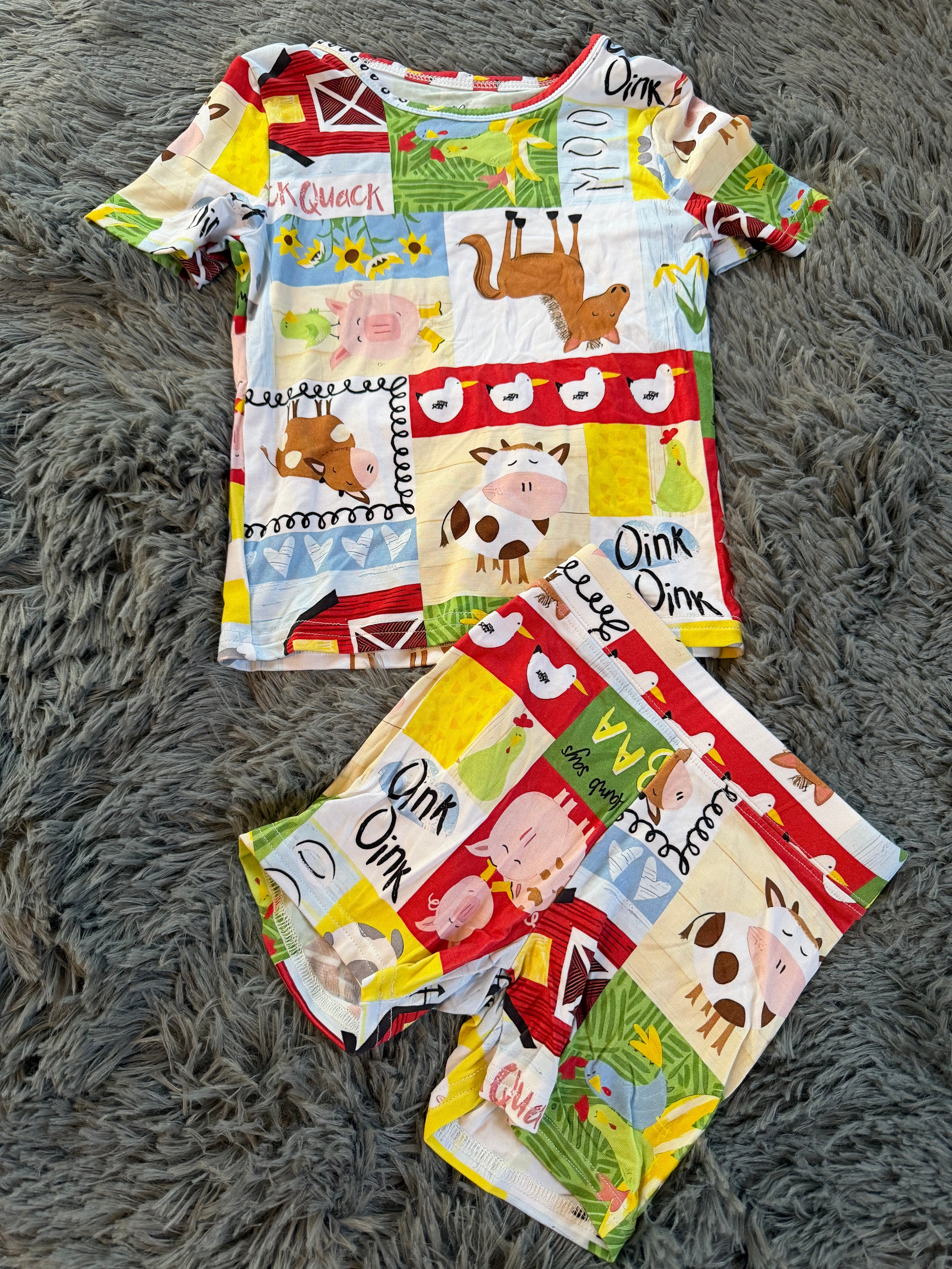 Farm Animals Short Sleeve & Shorts