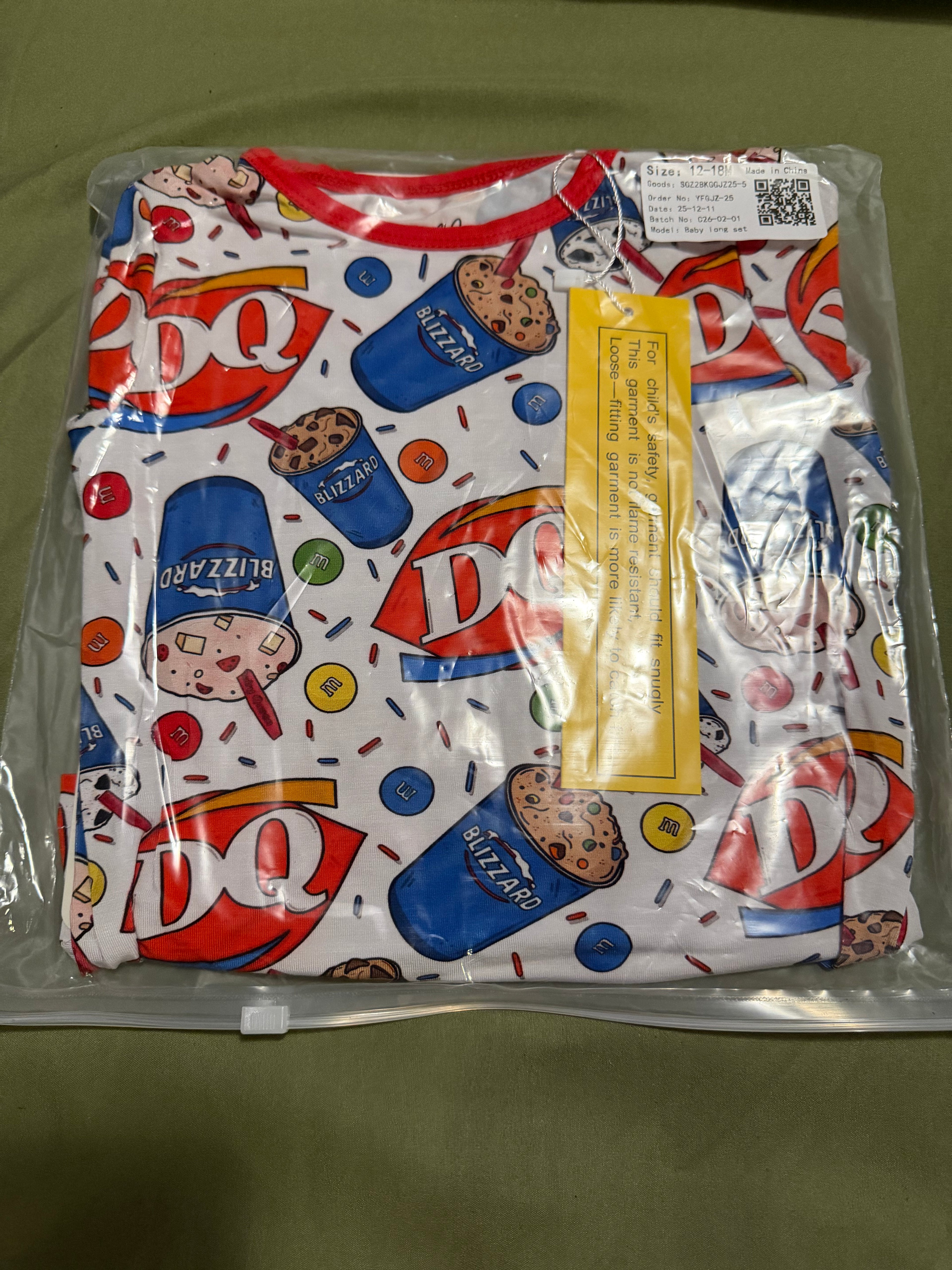 Dairy Queen Short Sleeve & Pants