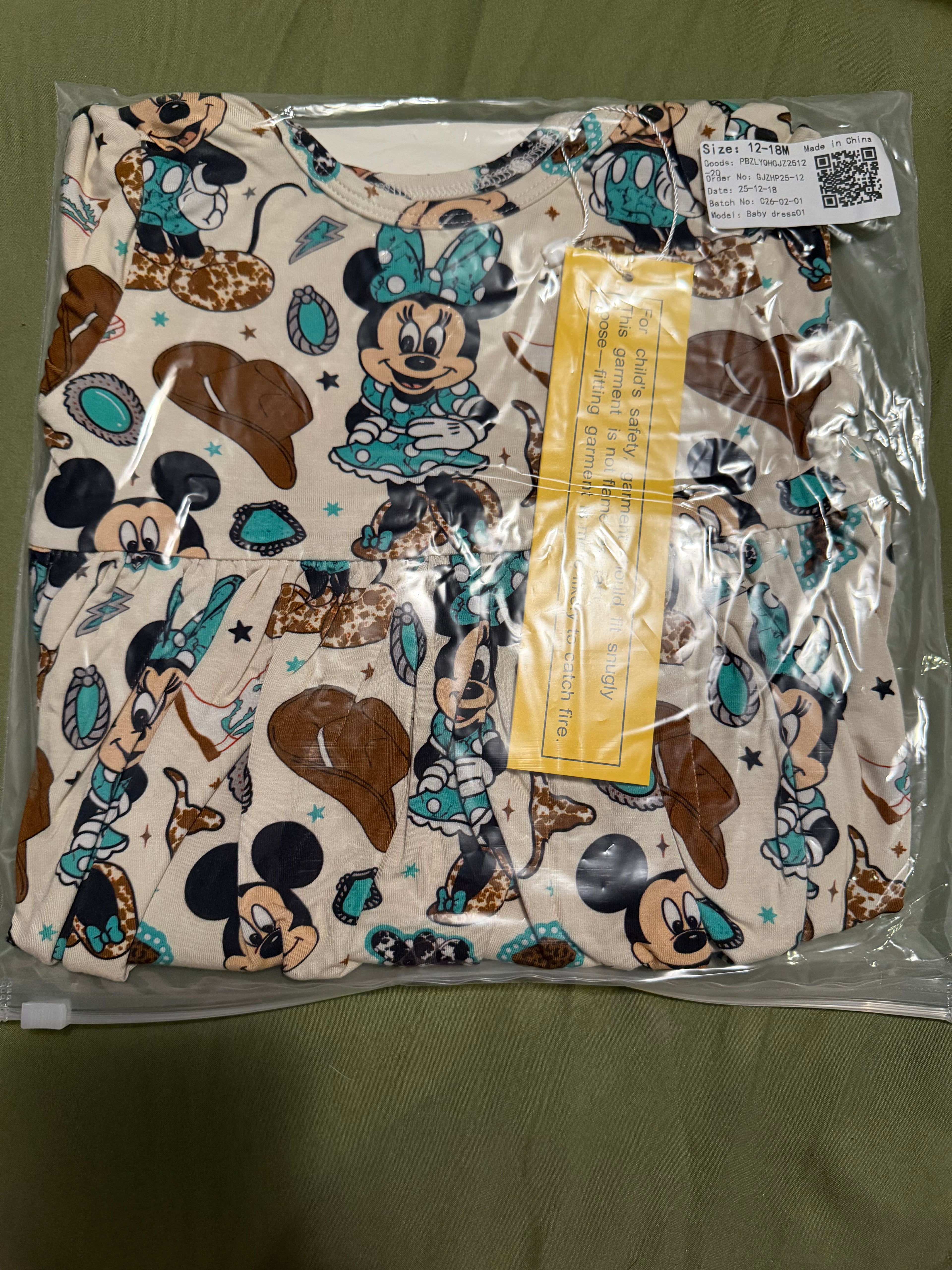 Western Minnie Mouse Dress