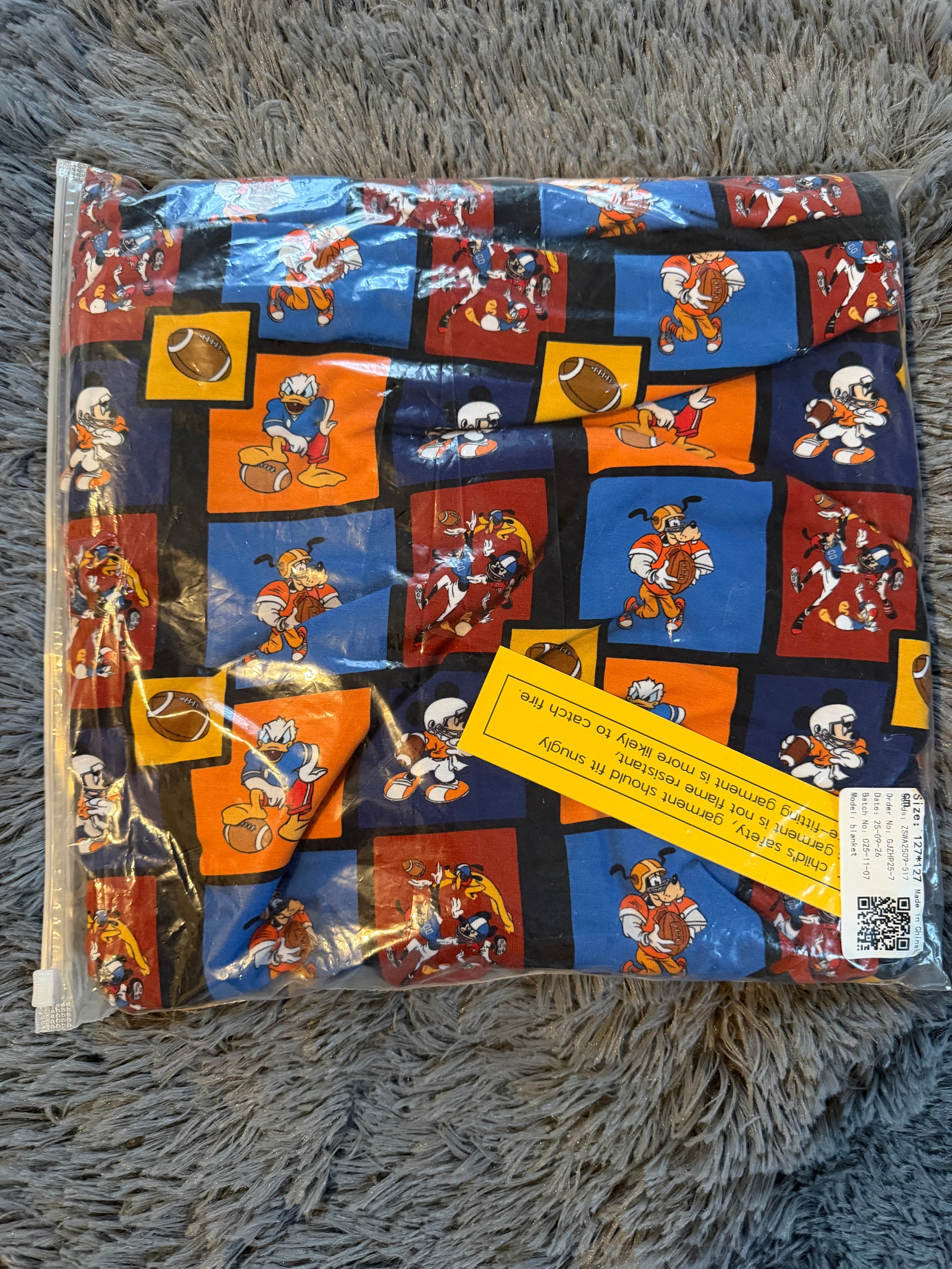 Mickey Football Blanket