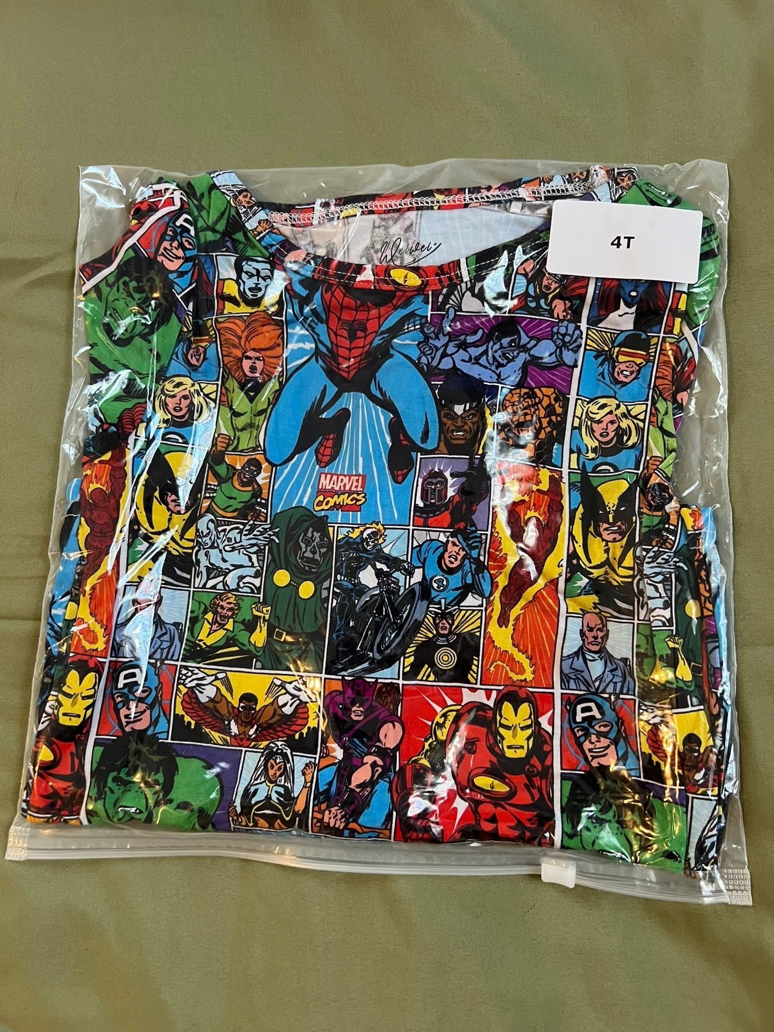 Marvel Comic Short Sleeve & Shorts