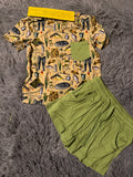 Fishing Pocket Tee & Shorts