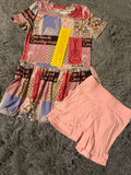 Dirt Roads & Country Music Peplum & Biker Short Set
